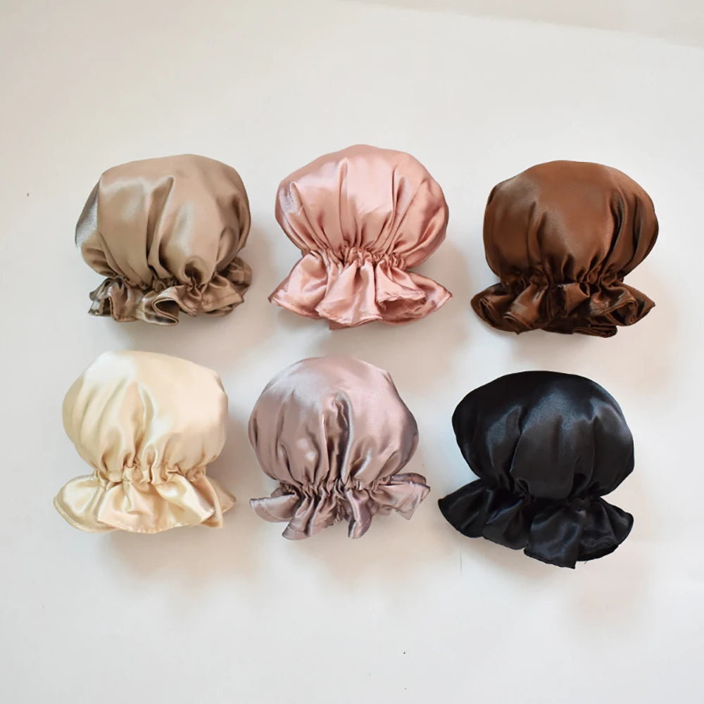 Bigoudis Sans Chaleur en Soie - Bandeau pour Boucles Ondulées, Outils de Coiffure pour Boucles Douces et Naturelles avec Bonnet, Idéal pour Dormir