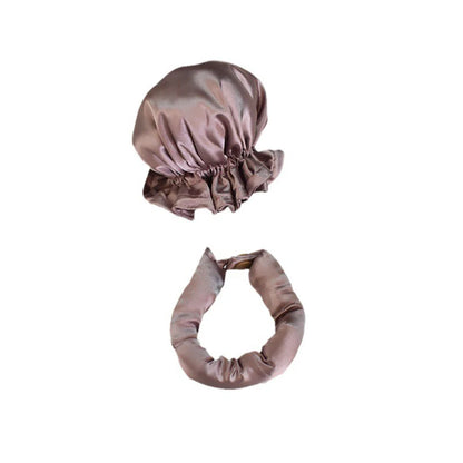 Bigoudis Sans Chaleur en Soie - Bandeau pour Boucles Ondulées, Outils de Coiffure pour Boucles Douces et Naturelles avec Bonnet, Idéal pour Dormir
